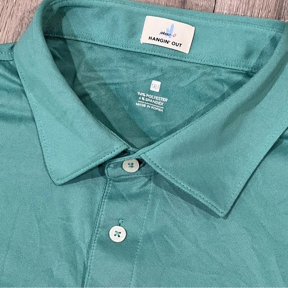 Johnnie-O Men’s XLT Tall Performance Stretch Cotton Green Classic Polo - Picture 4 of 5